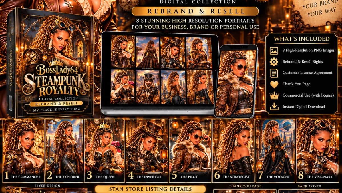 BOSSLADY64 Steampunk Royalty Collection