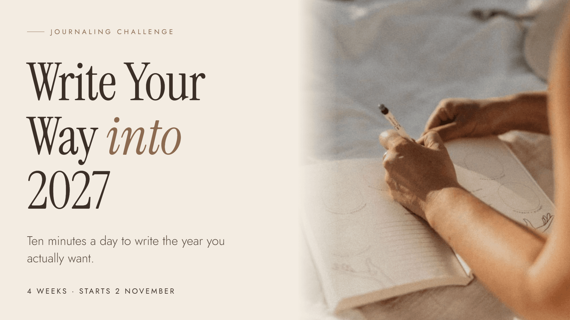 Write Your Way into 2027 - Journaling Challenge