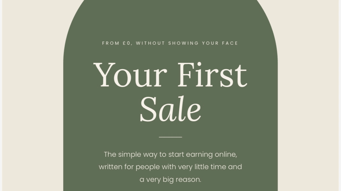 Your First Sale