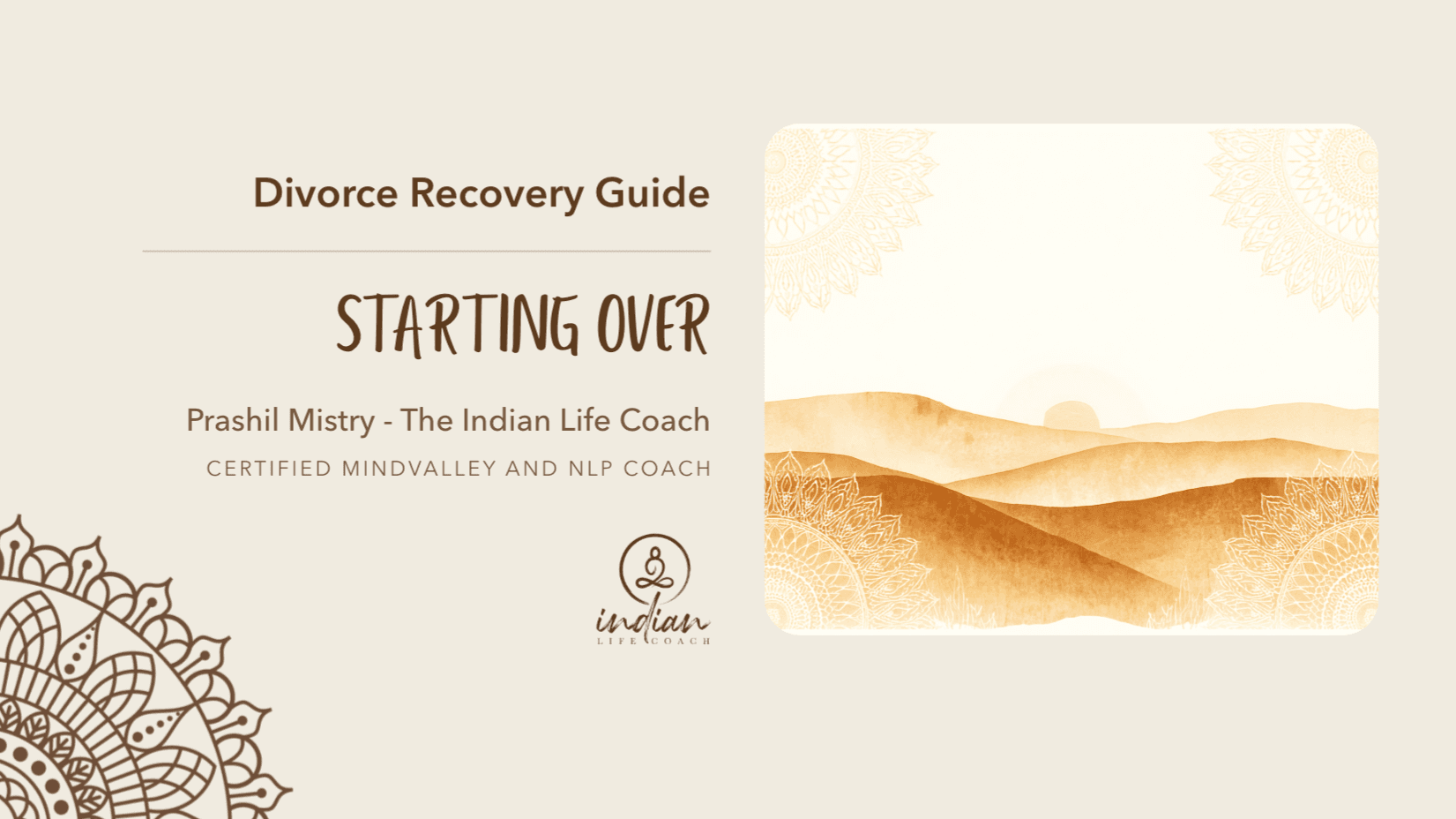 Get The Divorce Recovery Guide - Starting Over