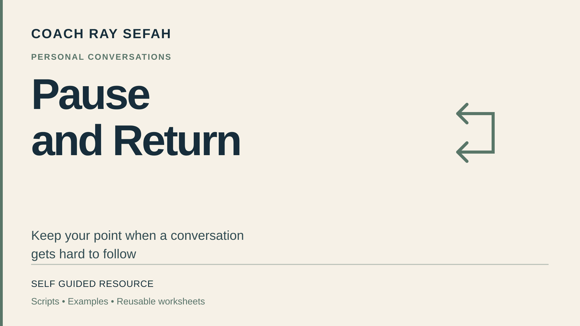 Pause and Return