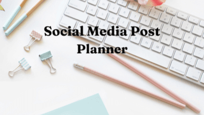 Social Media Monthly Post Planner
