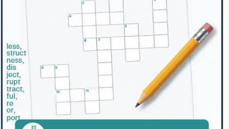Morphology Crossword Puzzle | Affixes and Bases