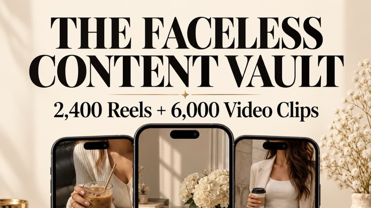 2,400 Faceless Reels + 6,000 Video Clips