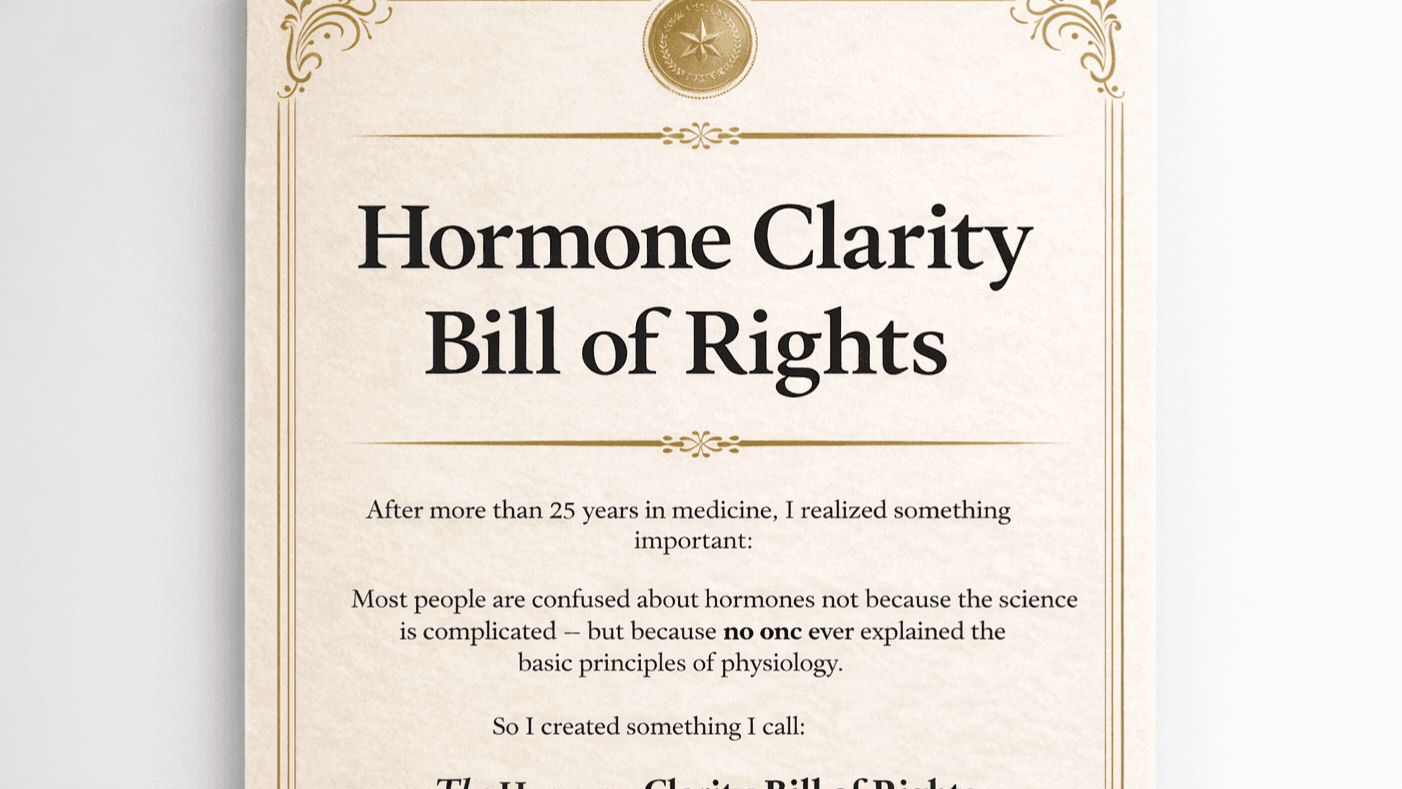 The Hormone Clarity Bill of Rights