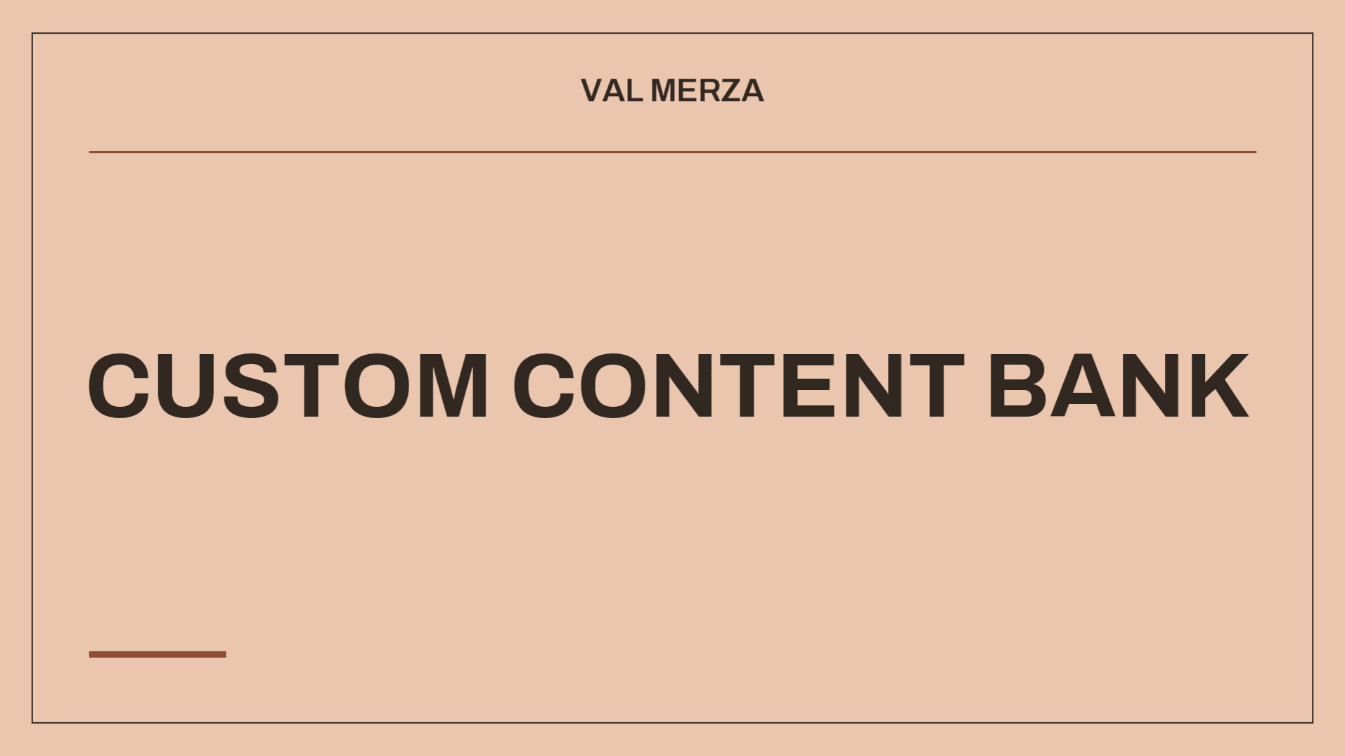 Custom Content Bank: Captions + Reels Hooks