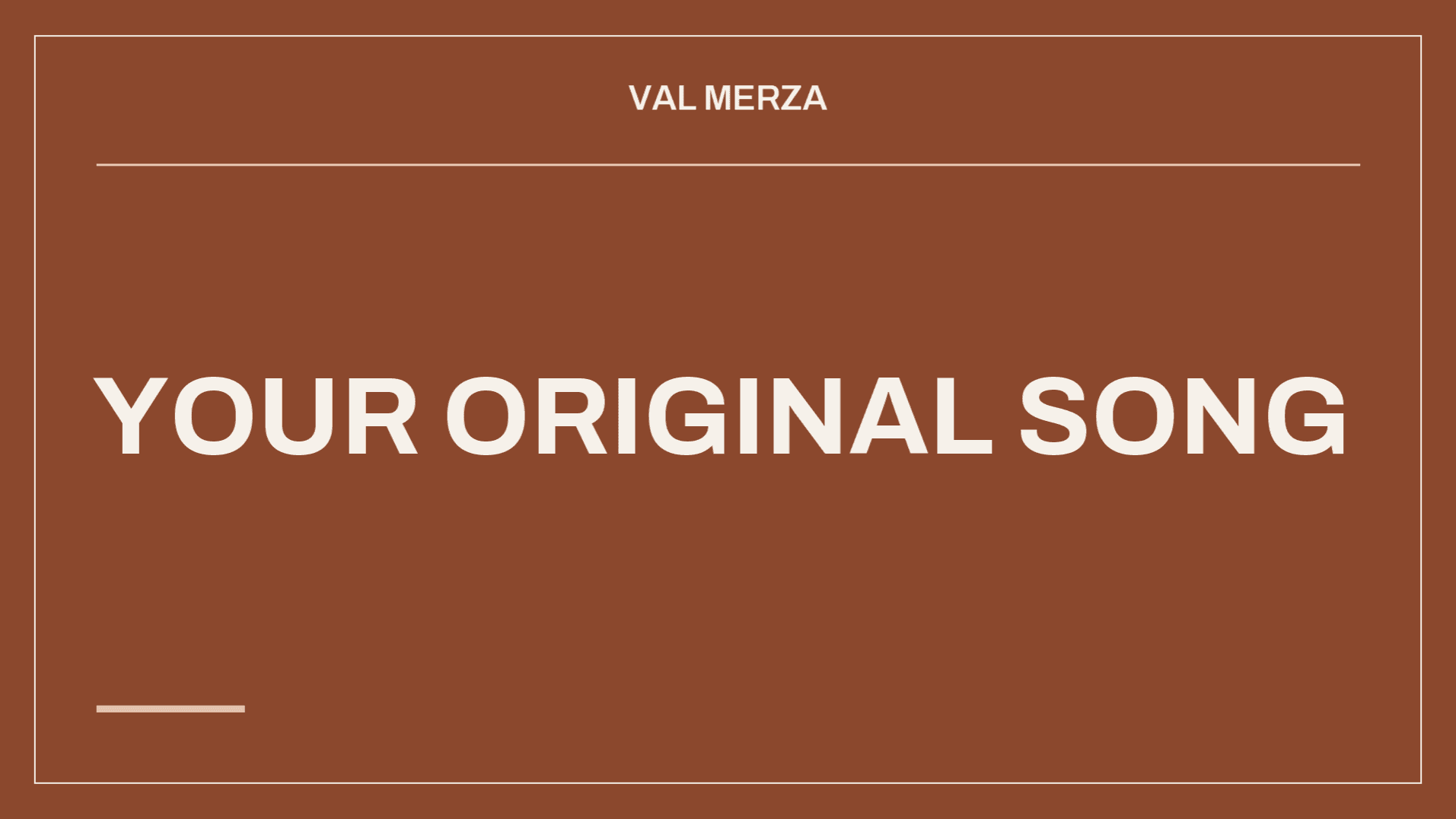 Custom Original Song Commission