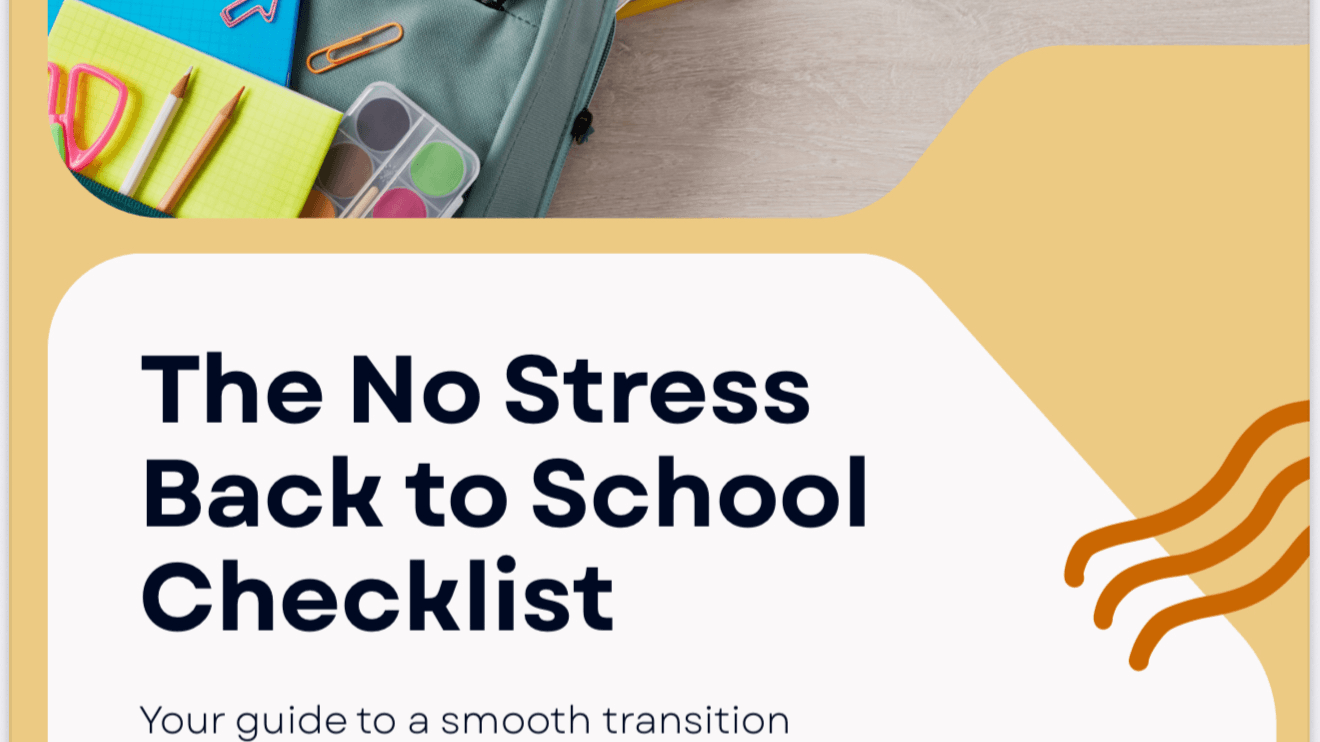The No-Stress Back-to-School Checklist