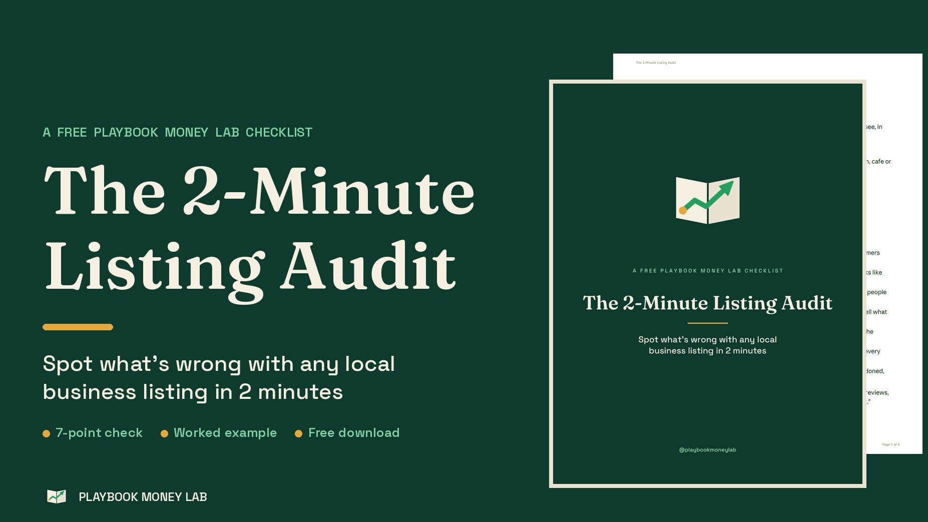 The 2-Minute Listing Audit (Free Checklist)