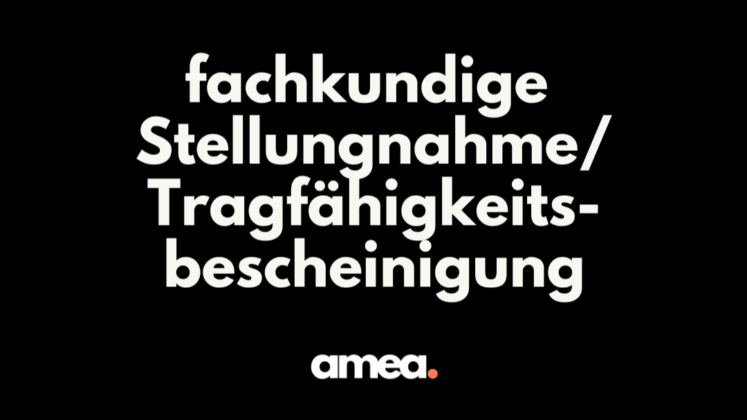 fachk. Stellungnahme/ Tragfähigkeitsbescheinigung