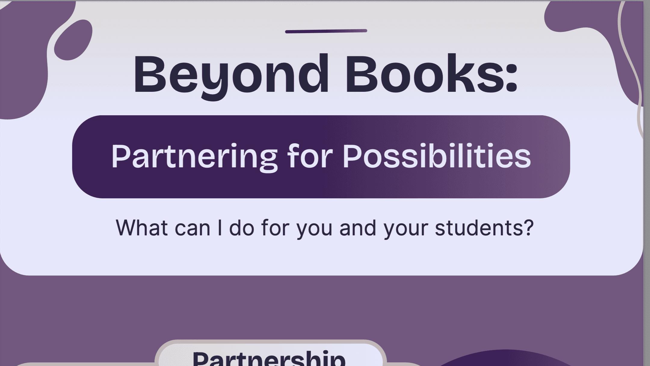 Partnering for Possibilities - Editable Version