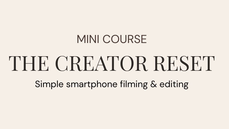 The Creator Reset