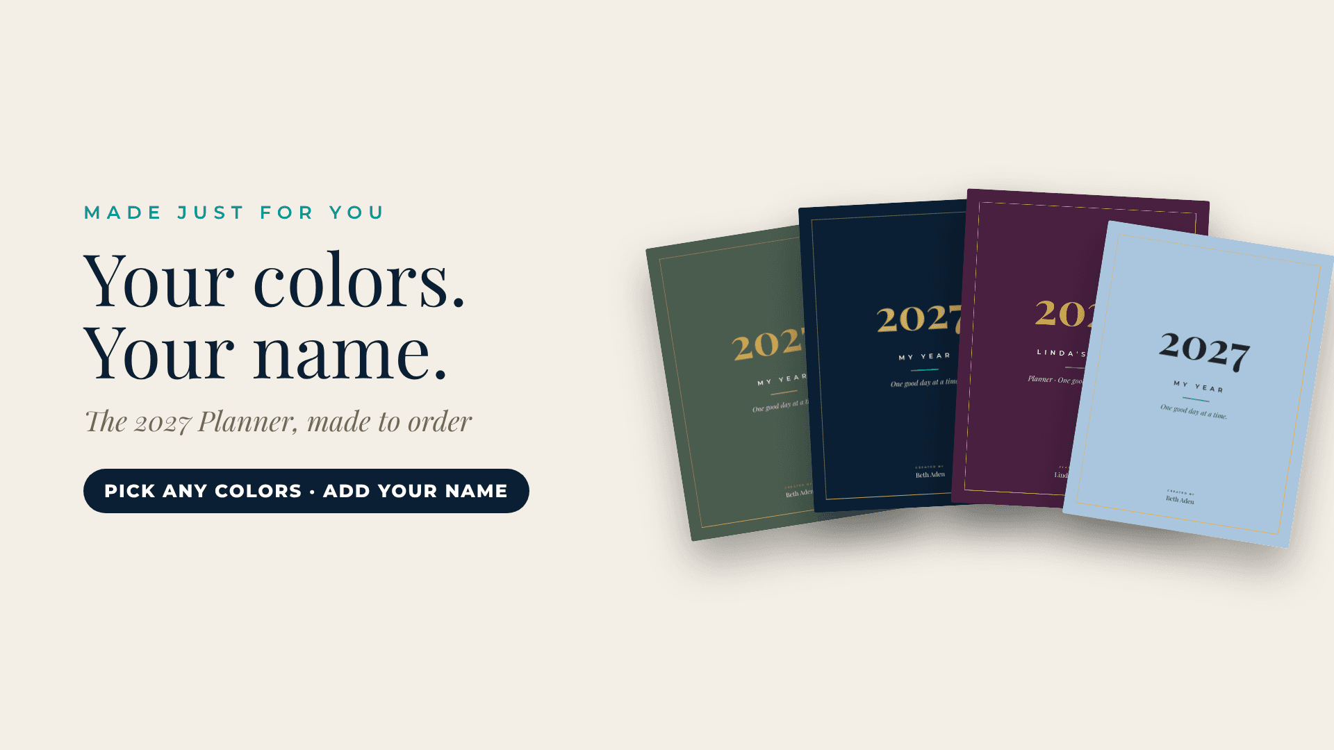 Custom 2027 Planner