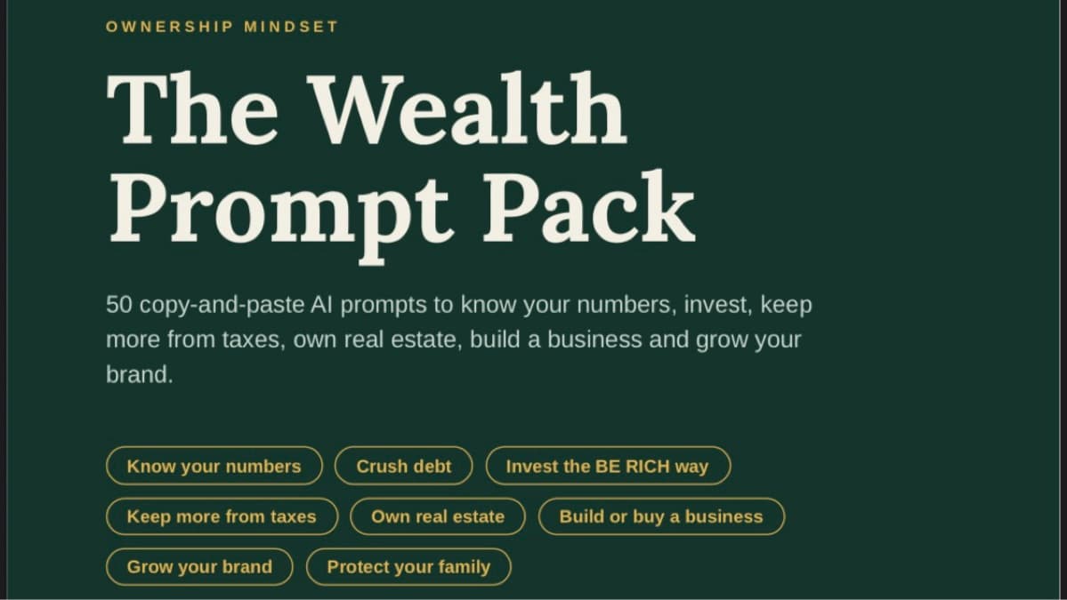 The Wealth Prompt Pack: 50 AI Money Prompts