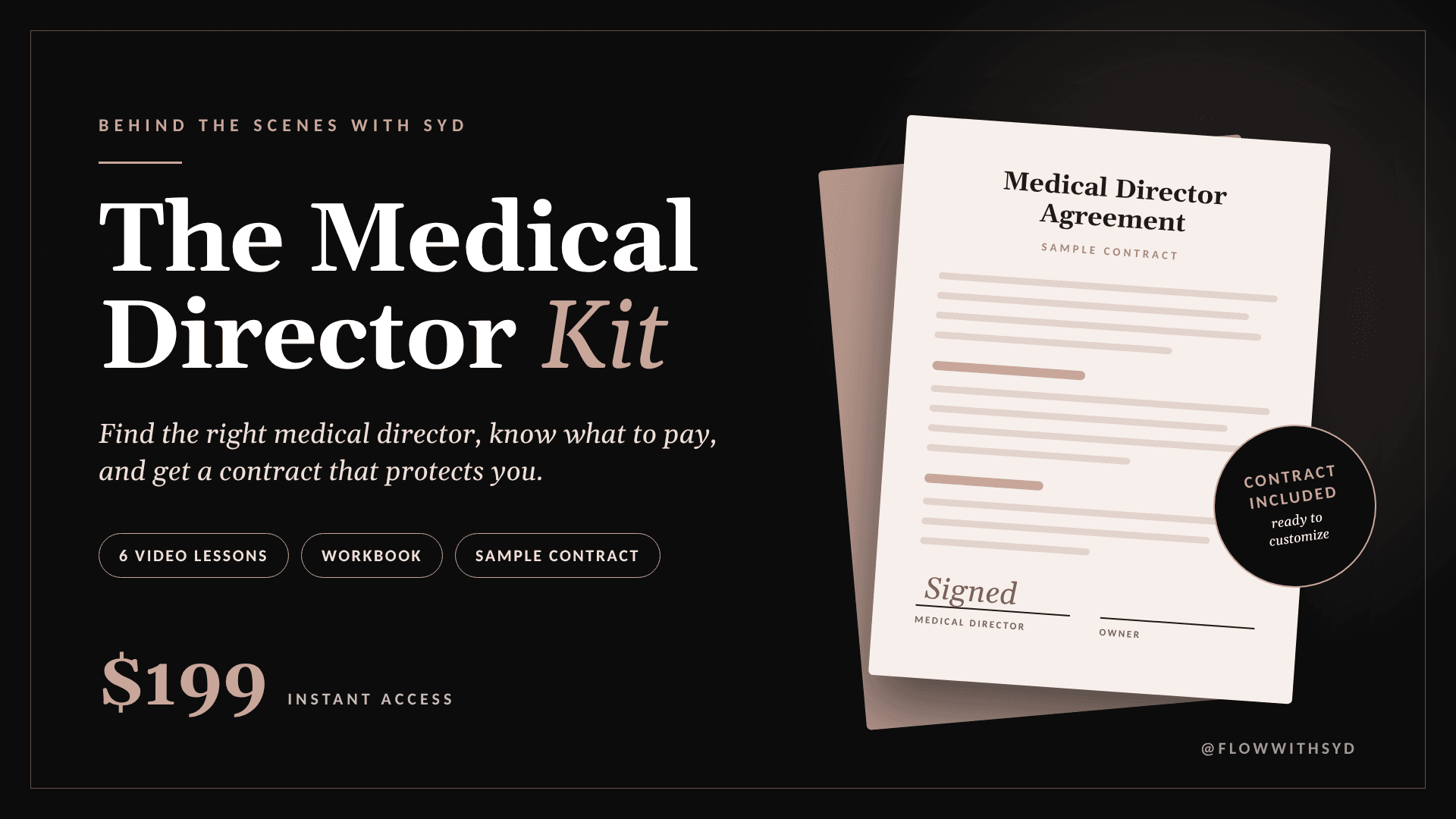 Medical Director Kit: Includes Sample Contract