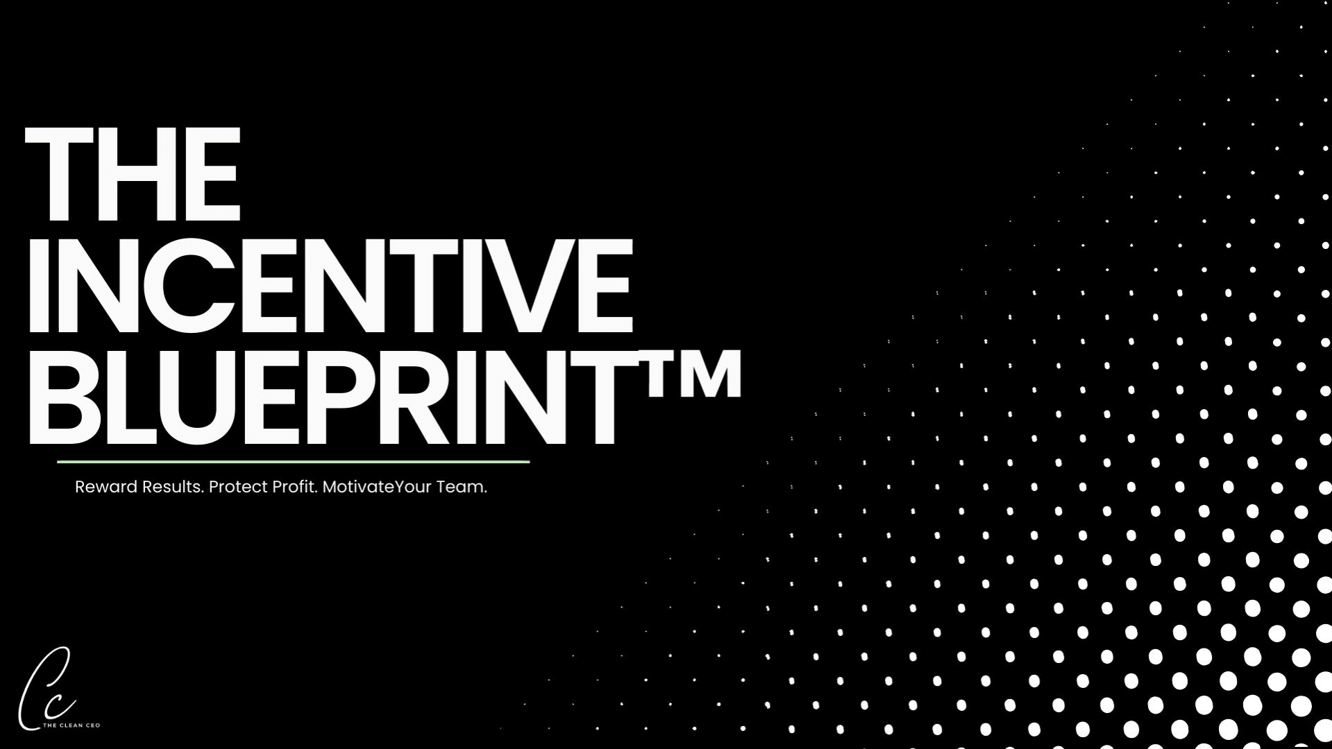 The Incentive Blueprint - Pay System
