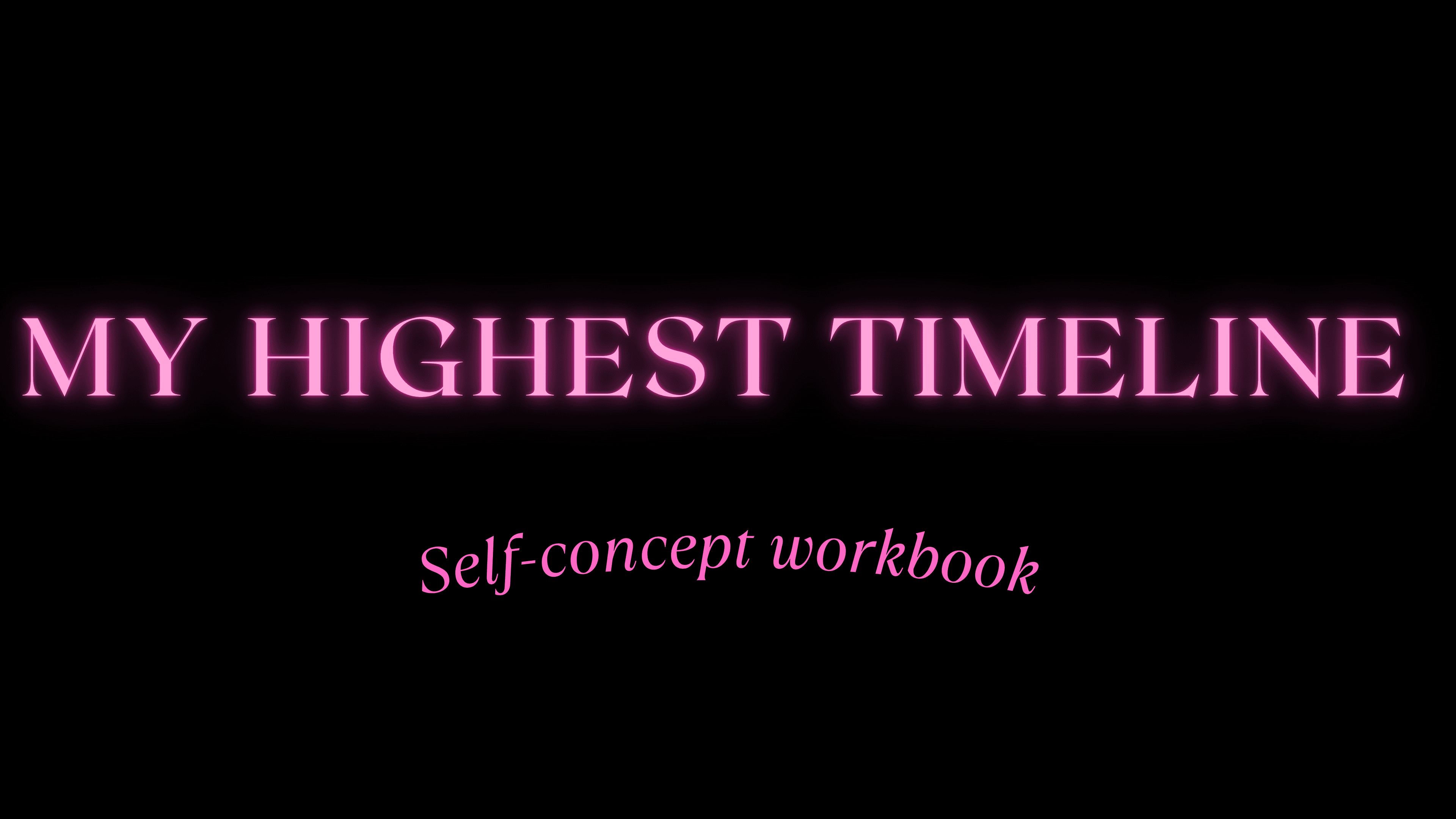 Self-Concept Workbook