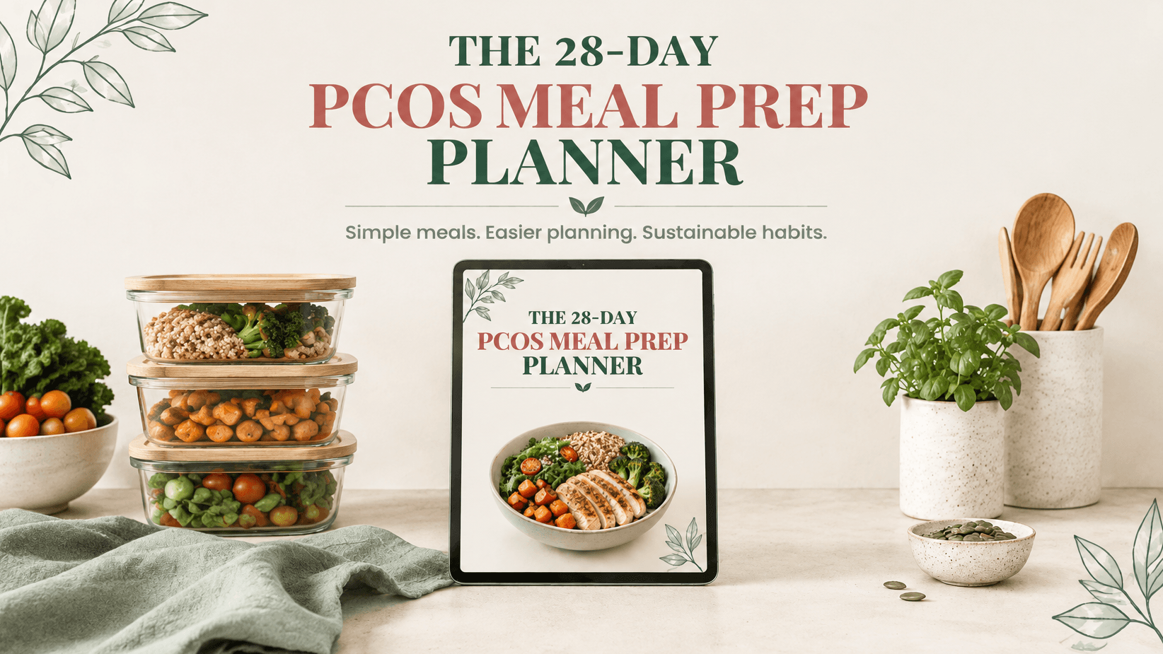 The 28-Day PCOS Meal Prep Planner