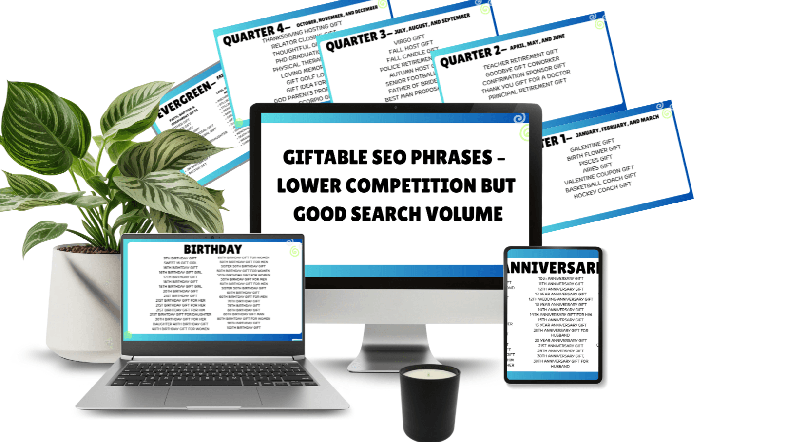 LOW COMPETITION GIFTABLE SEO PHRASES