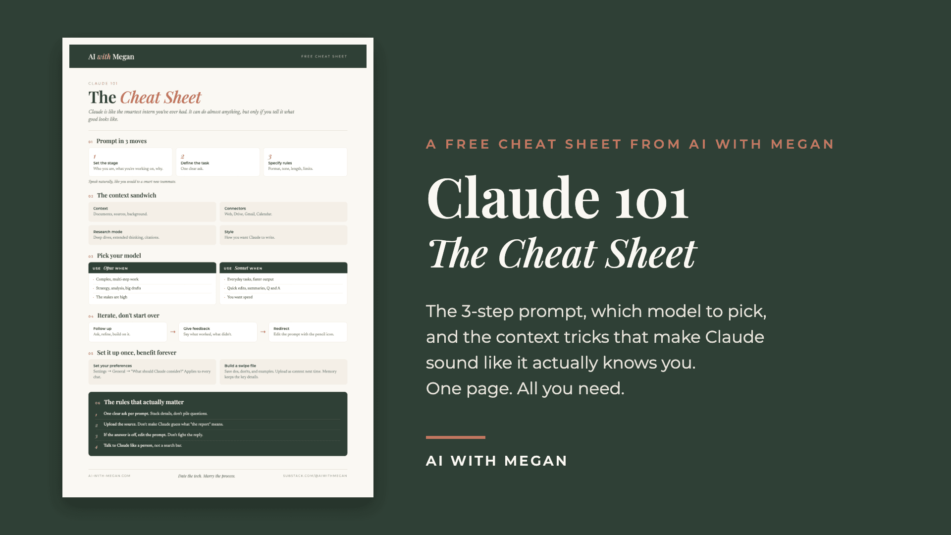 Claude 101: The Cheat Sheet