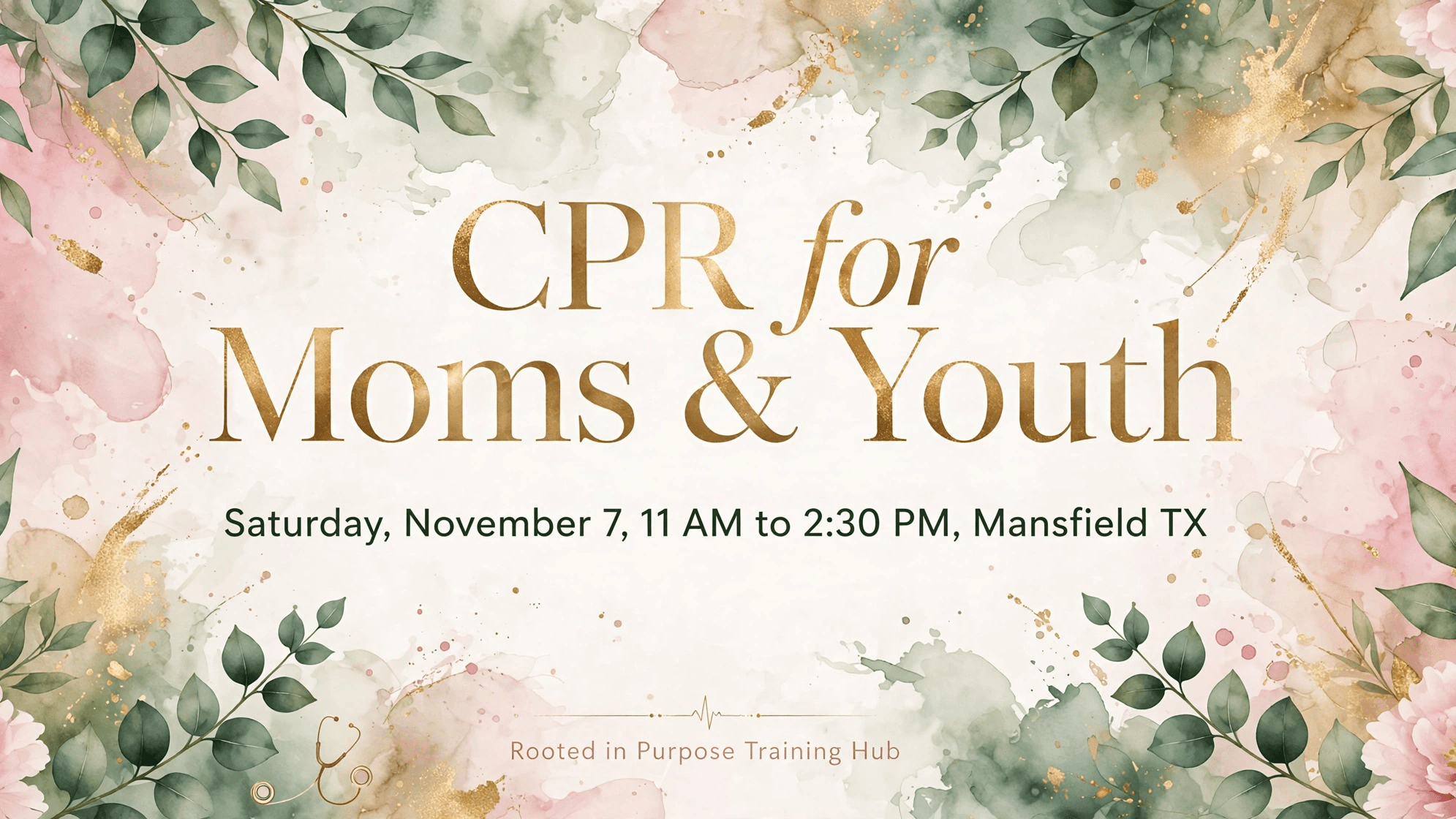 Mansfield CPR Class - (Mom's Tickets - over 18 yr)