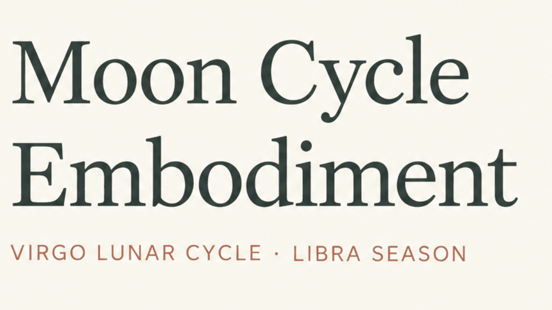 FREE MOON CYCLE EMBODIMENT GUIDE