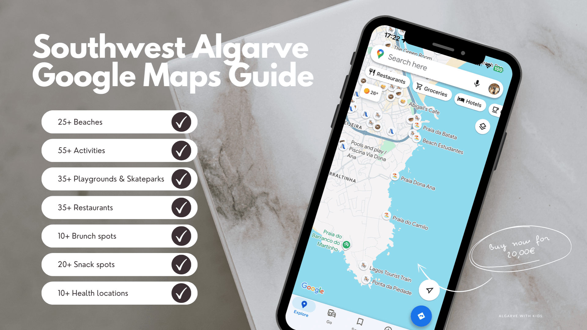 The Southwest Algarve GOOGLE MAPS Guide
