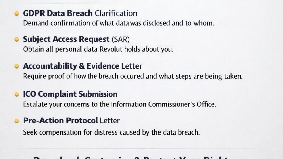 Revolut Data Breach Request
