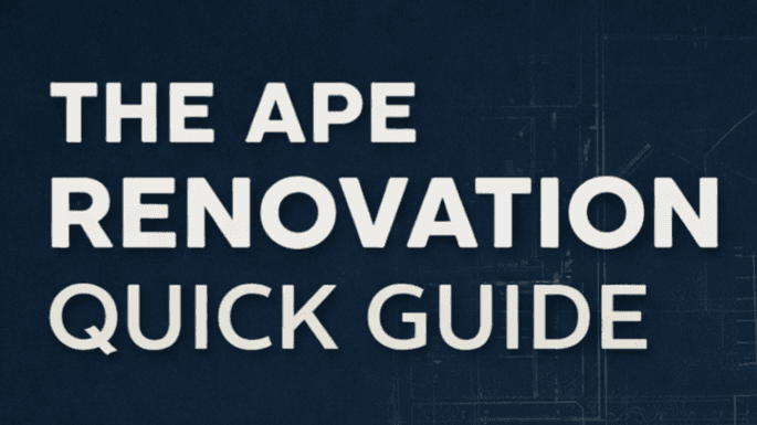 FREE The APE Renovation Quick Guide 🔥