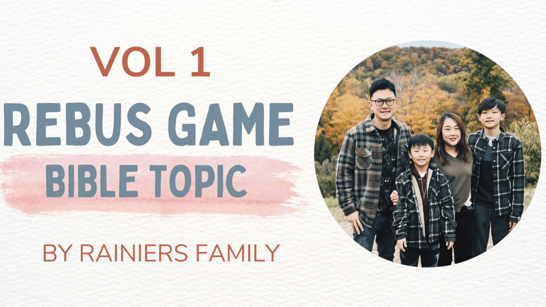Rebus Game: Bible Topic Vol 1