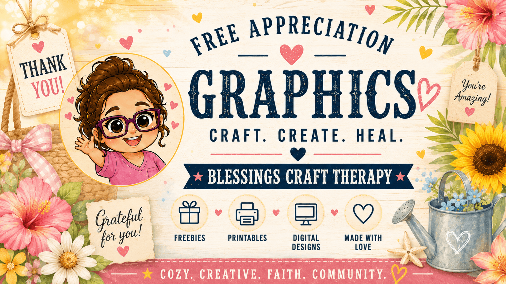 APPRECIATION BASKET TAGS GRAPHICS