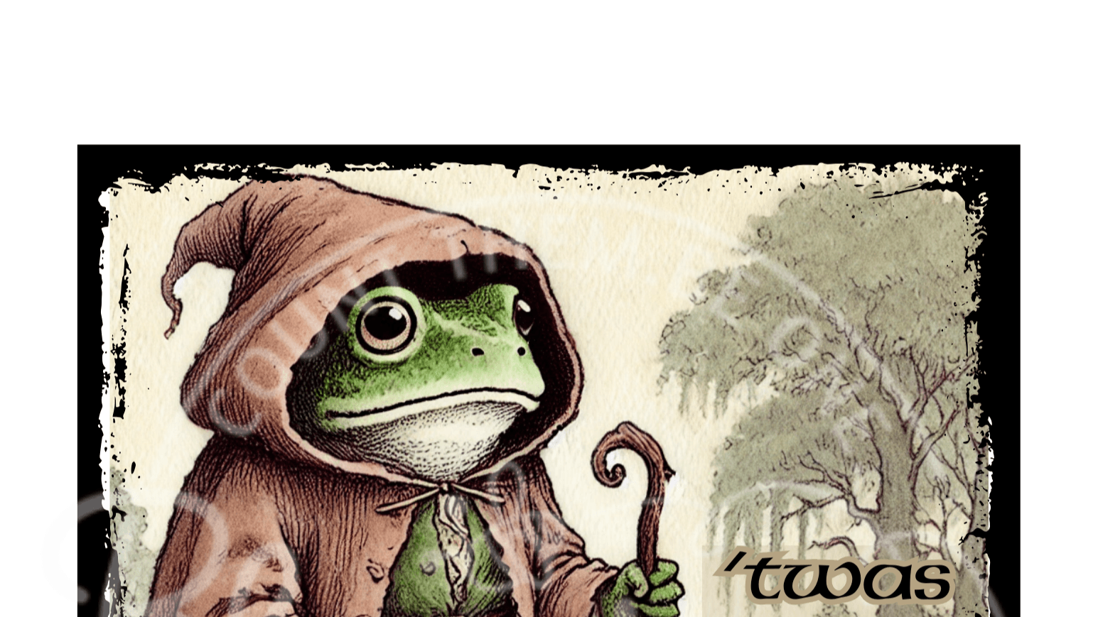 “’Twas the Tism, M’Lord” Frog Printable