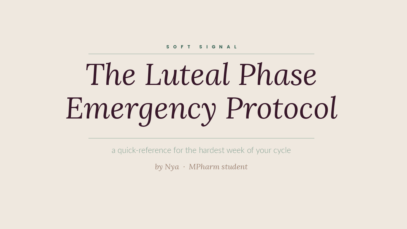 You’re not dramatic, your progesterone is dropping