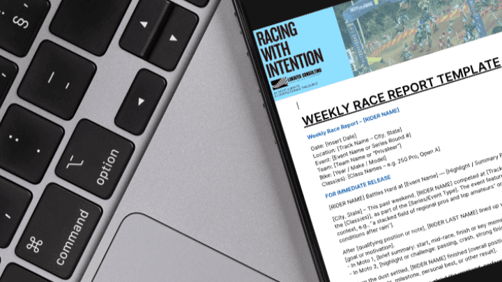 Weekly Race Report Template