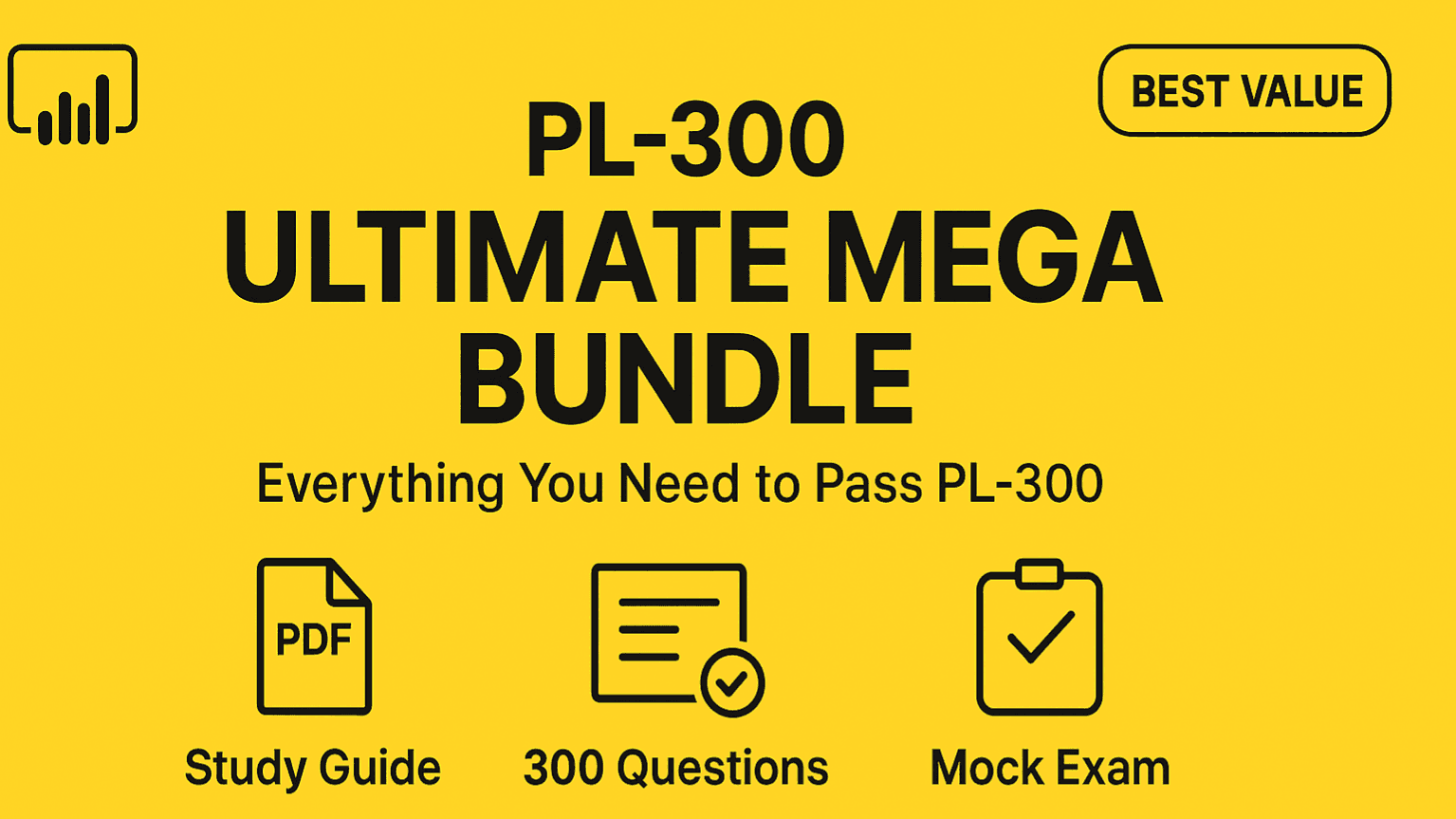 PL-300 4-Week Exam System I used to score 803/1000