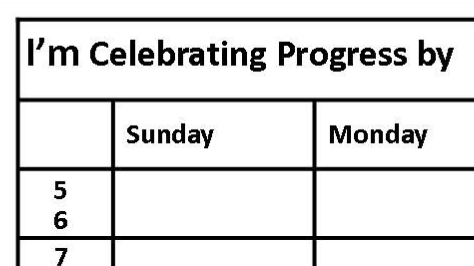 Celebrating Progress® Weekly Plan Sheet ~ Free
