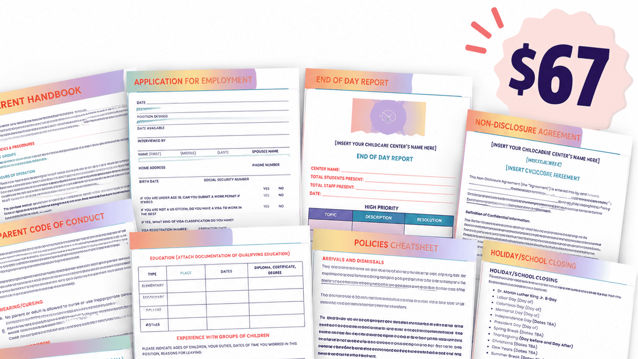 ⭐ The Childcare Center Policy & Systems Bundle ⭐