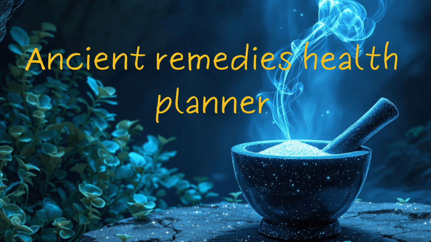 Ancient health planner voorbeeld