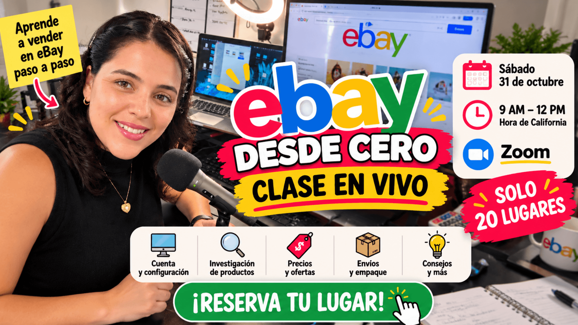 🔴 Clase EN VIVO de eBay Desde Cero por Zoom