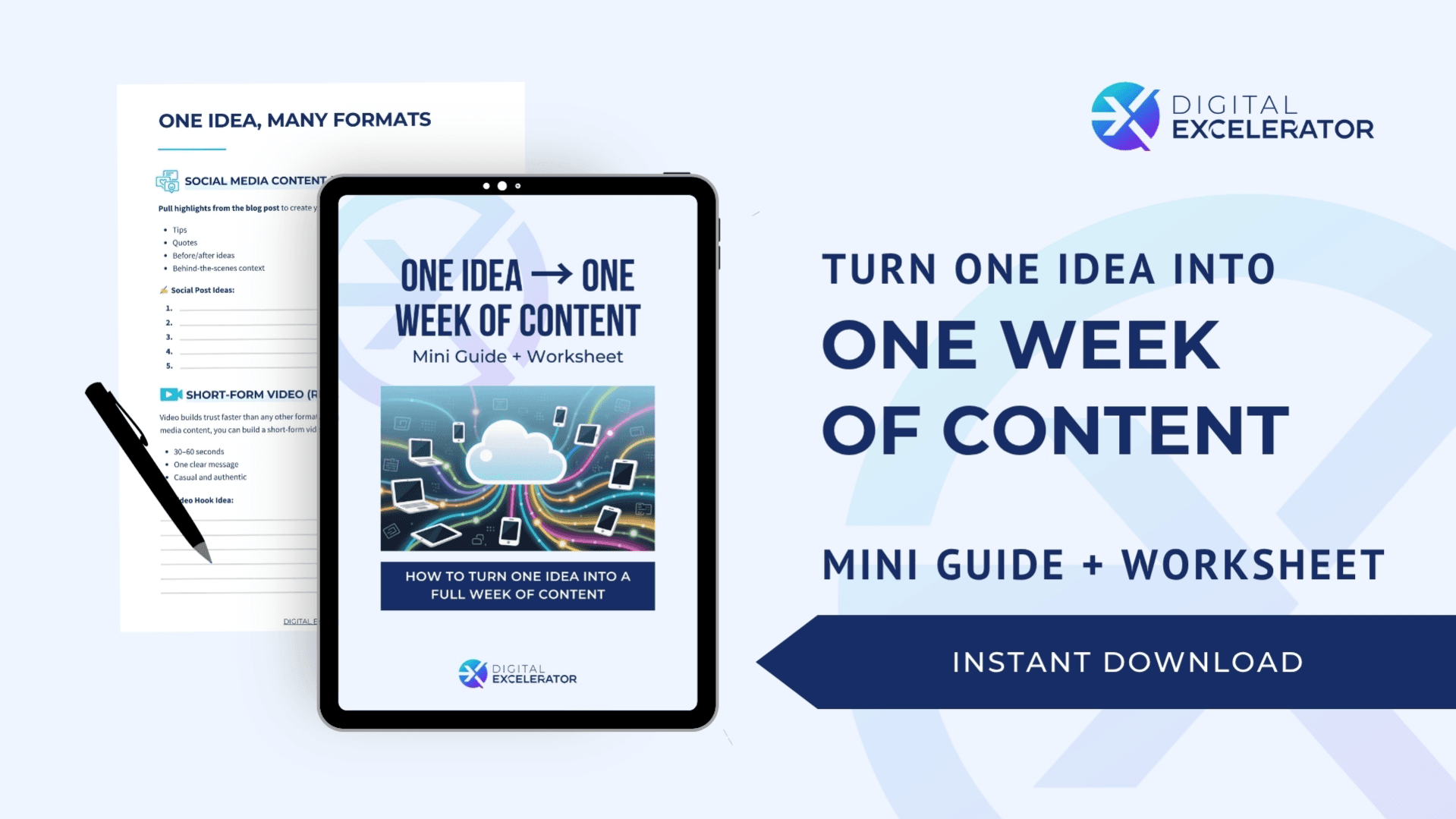 How to Turn One Idea into One Week of Content