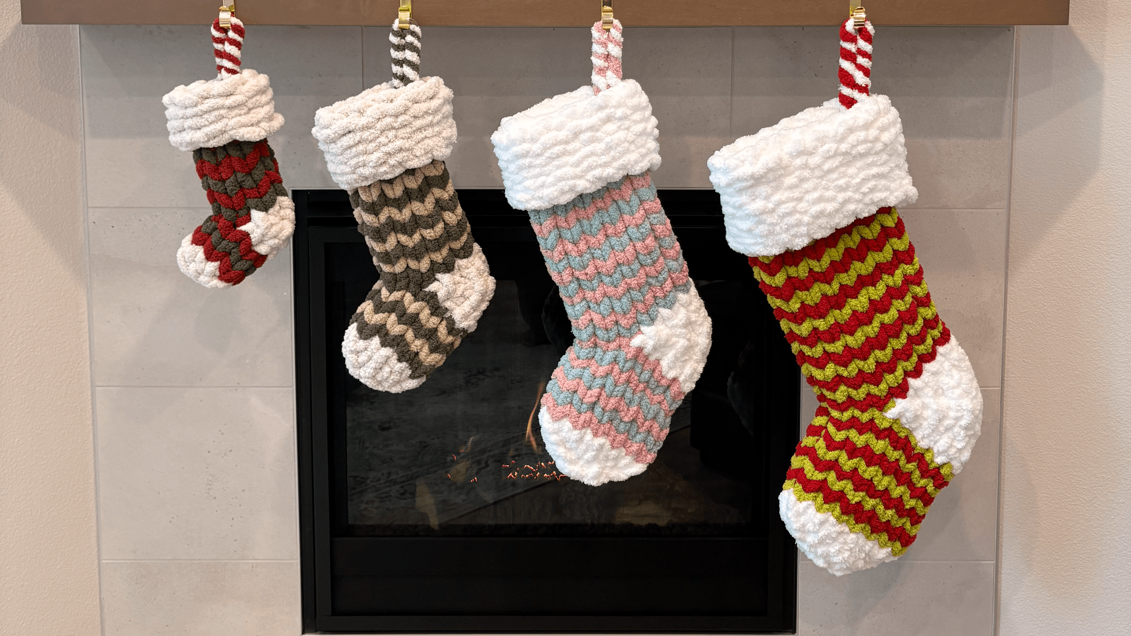 The Fireside Cheer Stocking (Stripes + 4 Sizes)