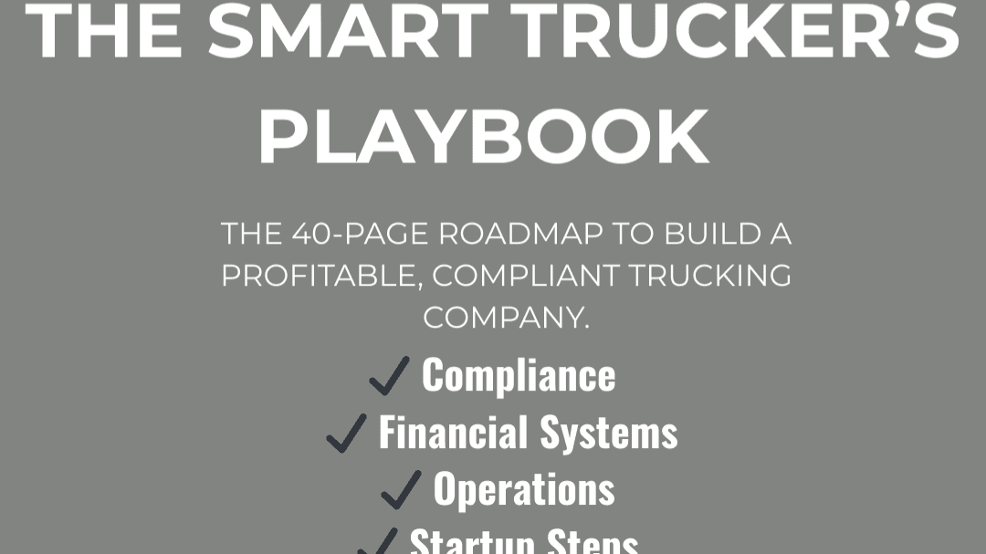 The Smart Trucker's Playbook