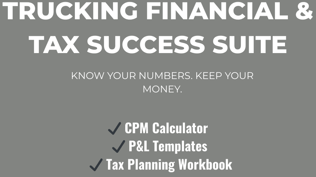 Trucking Financial & Tax Success Suite