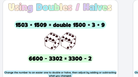 S1-3 Numeracy Strategy Posters