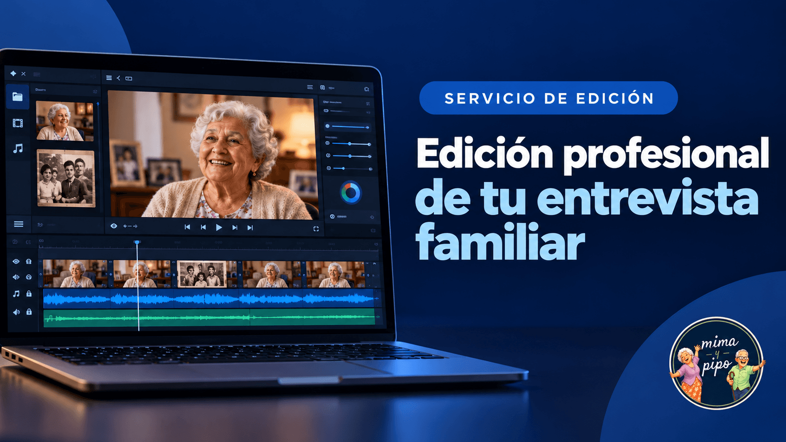 Edición profesional de tu entrevista familiar