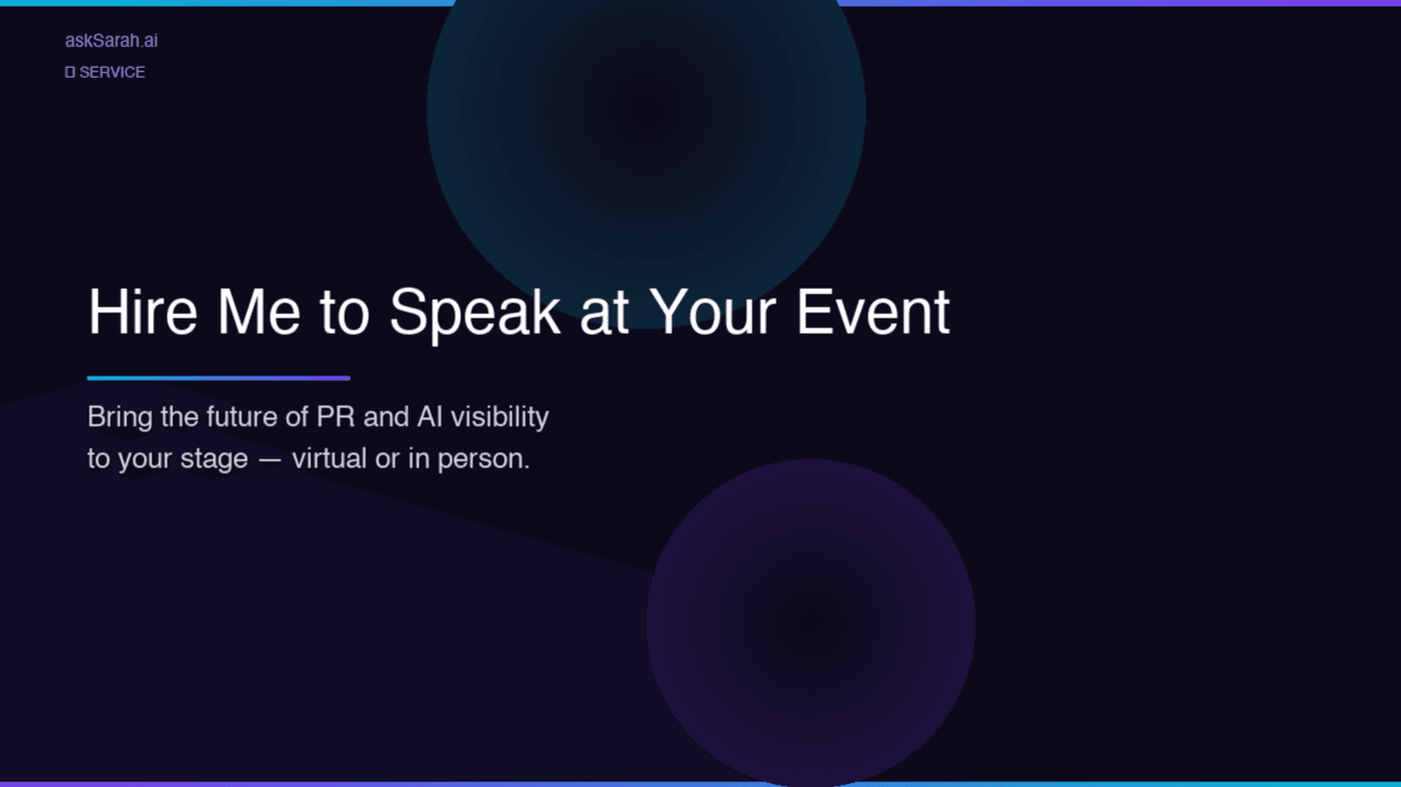 Hire Me to Speak at Your Event — Virtual or IRL