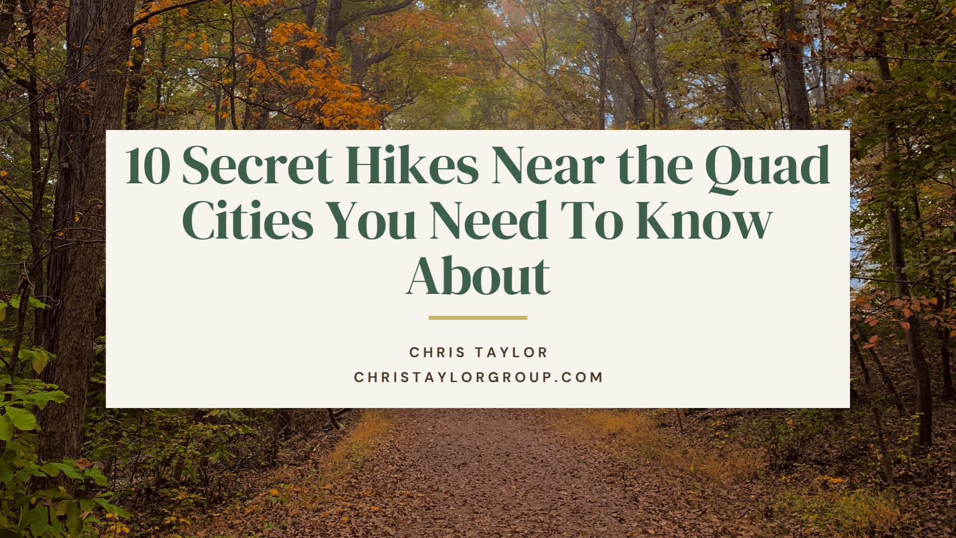 Secret Hikes Near the Quad Cities