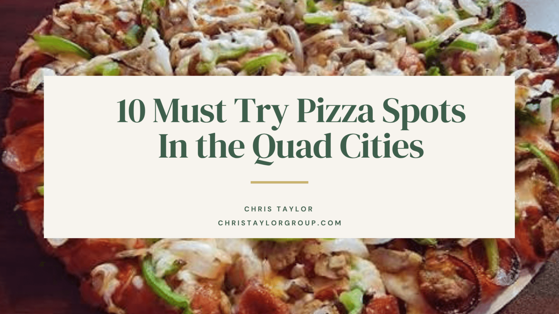 Must-Try Pizza Spots in the Quad Cities