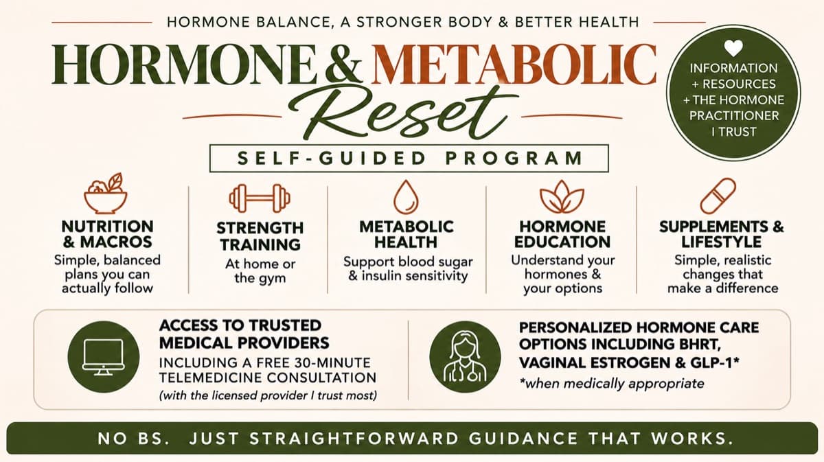 Hormone & Metabolic Reset 🌱 Prefer Self Guided?