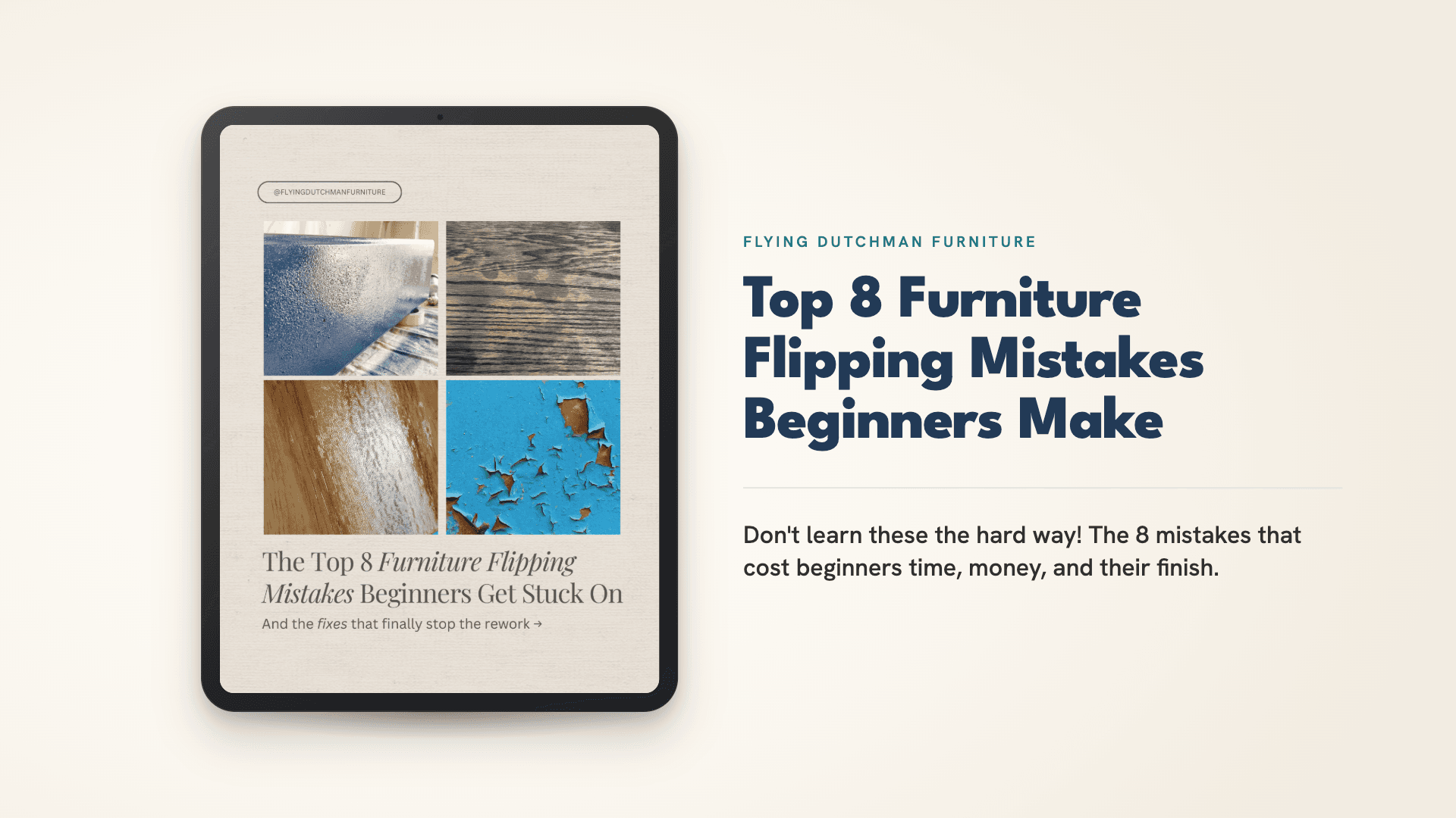 Top 8 Furniture Flipping Mistakes Beginners Make